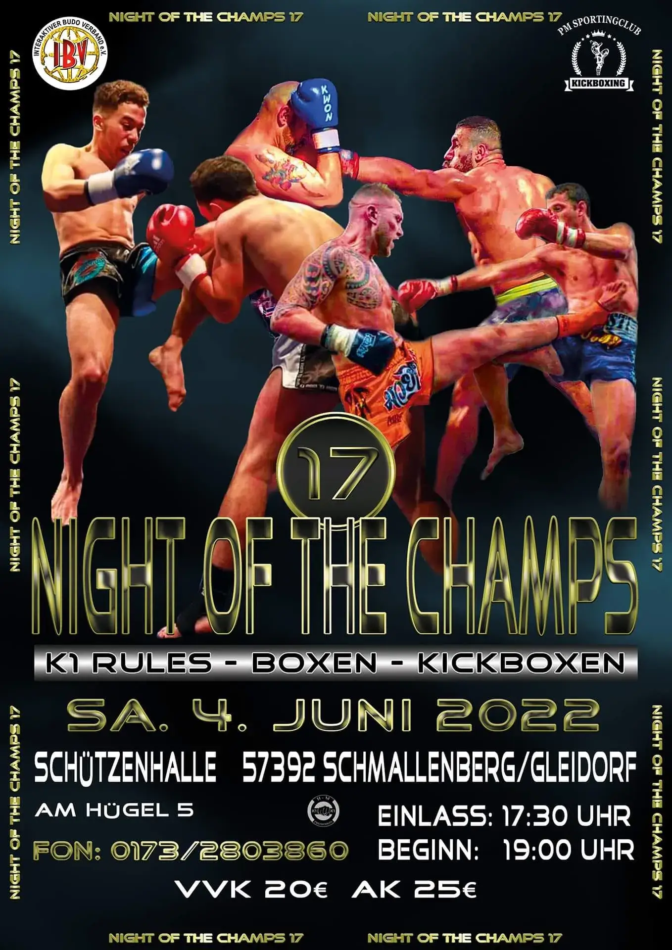 Night of the Champs Samstag 21 August 2021