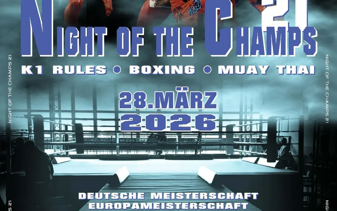 Night of the Champs 21 – Titelkämpfe in Schmallenberg-Gleidorf am 28. März 2026