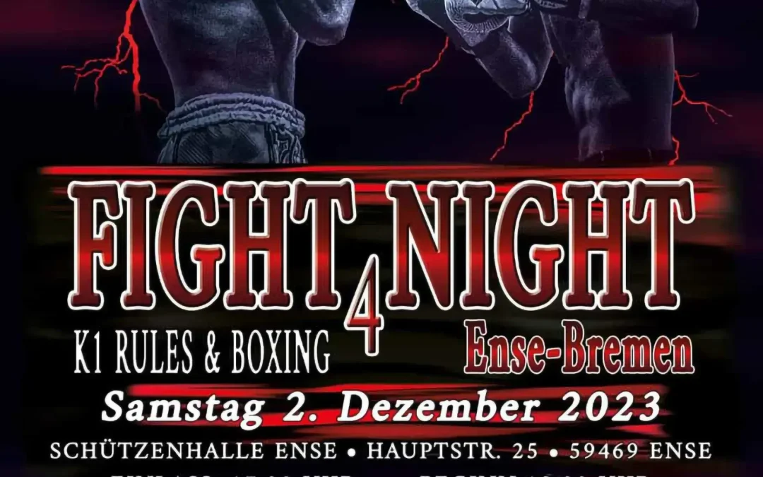 4te Fight Night in Ense-Bremen am 2. Dezember 2023
