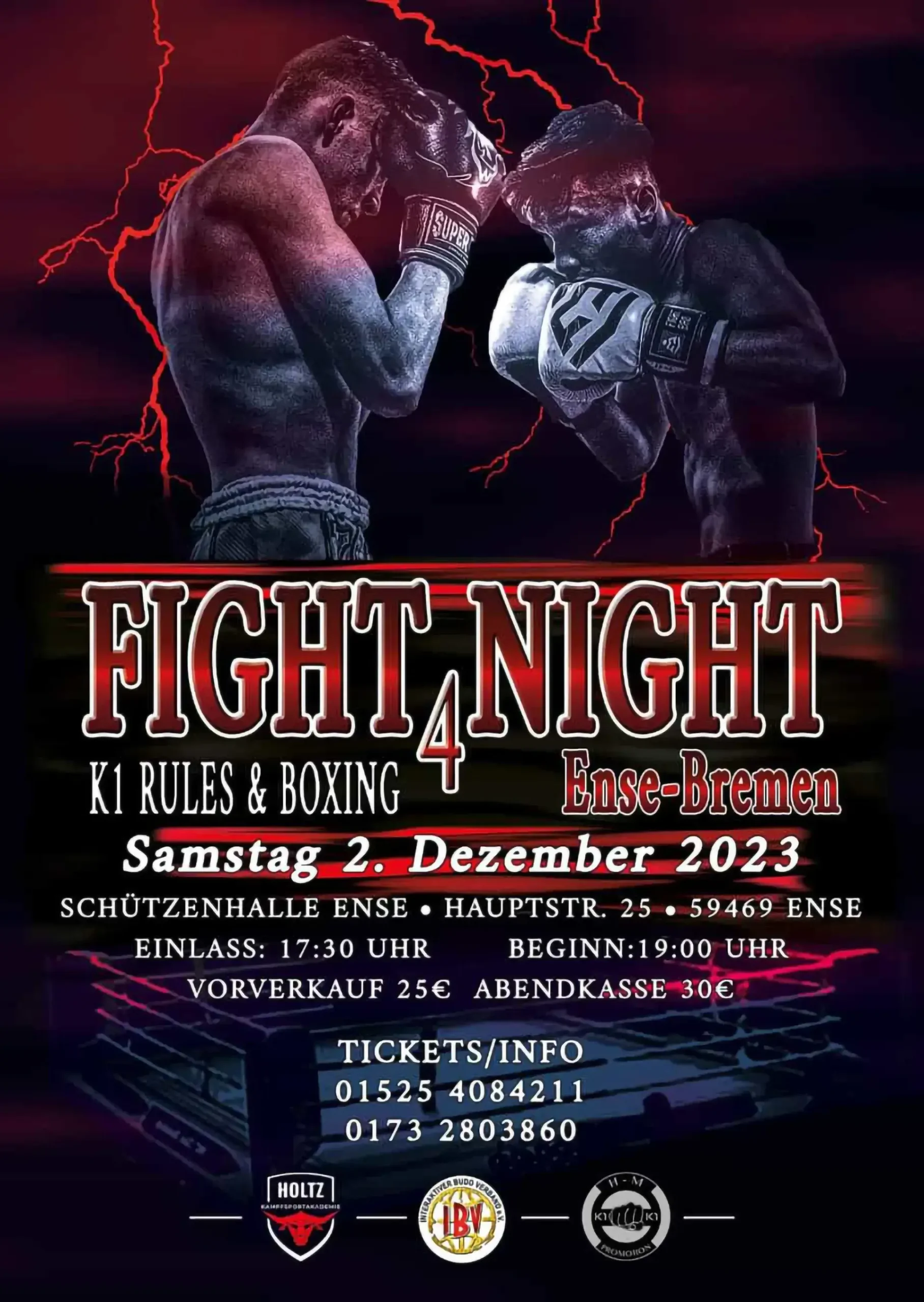 4te Fight Night am 2 Dezember 2023 in Ense-Bremen