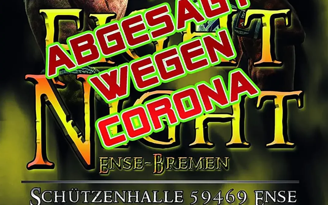 4te Fight Night in Ense Bremen 4 Dezember 2021 abgesagt wegen Corona