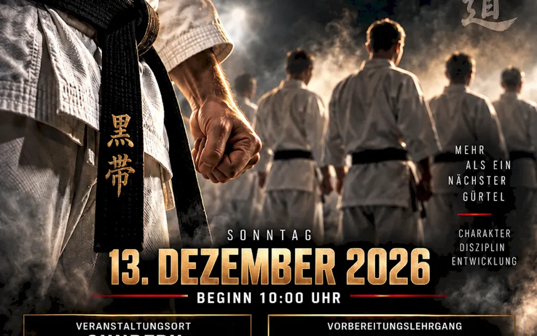 Verbandsinterne DAN-Prüfung in Sundern am 13. Dezember 2026