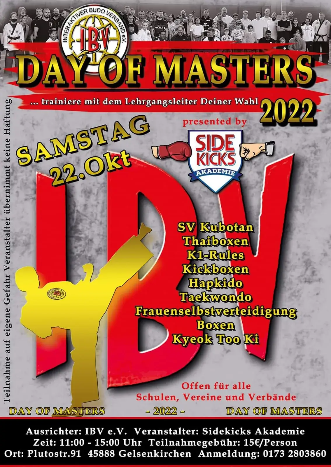 Day of Masters 2022 am 22. Oktober 2022 in Gelsenkirchen