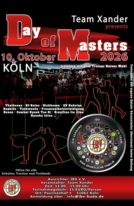 Day of Masters - Kampfsport Seminar - Köln - 10.10.2026