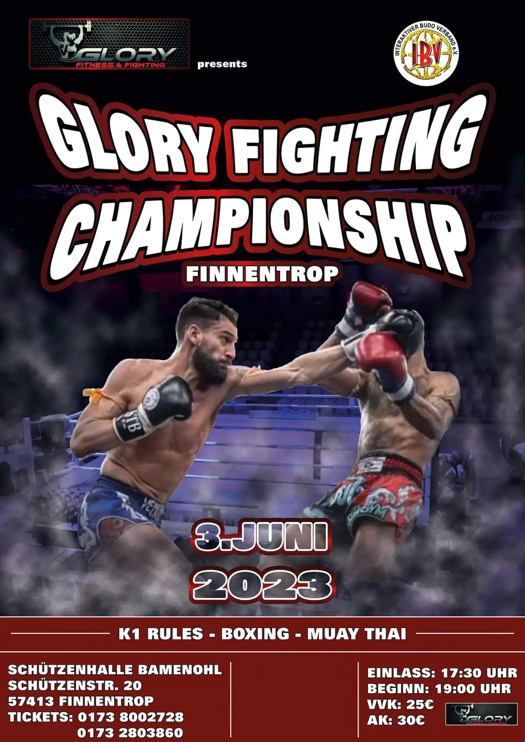Glory Fighting Championship am 3 Juni 2023 in Finnentrop