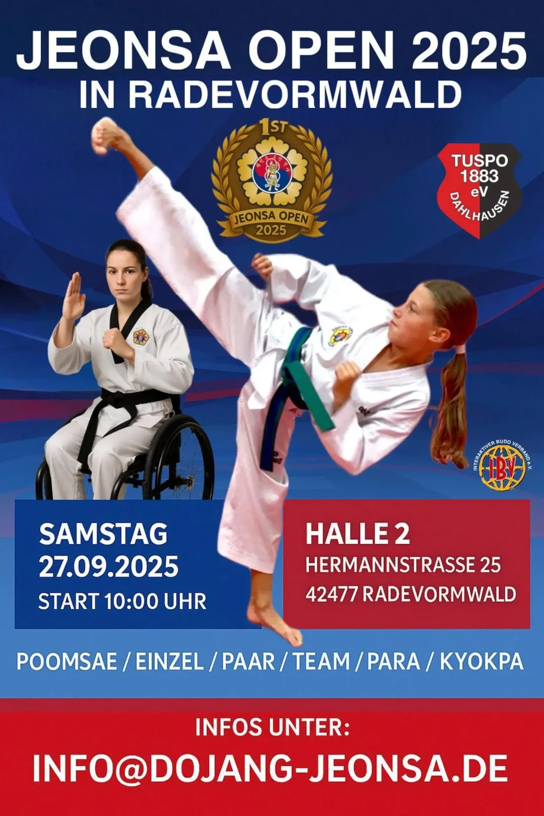 Jeonsa Open 2025 des TUSPO 1883 Dahlhausen e.V. am 27 September 2025 in Radevormwald