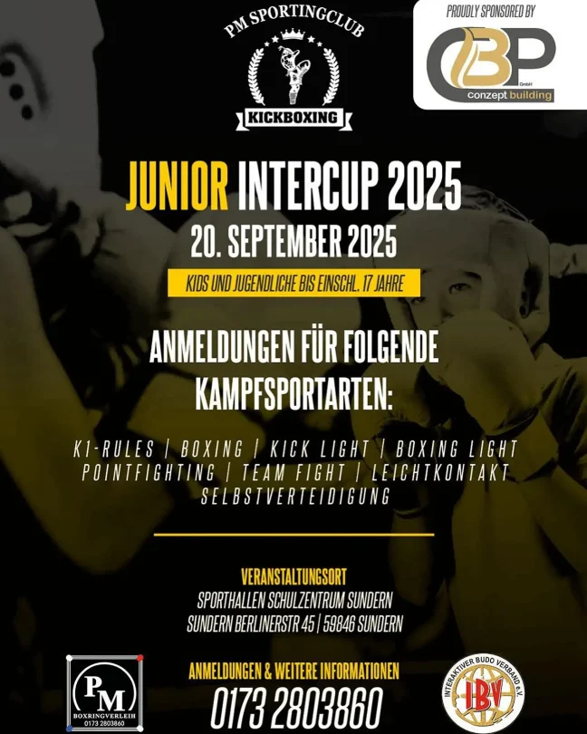 Junior Intercup 2025 des IBV präsentiert vom PM Sporting Club am 29. September 2025 in Sundern
