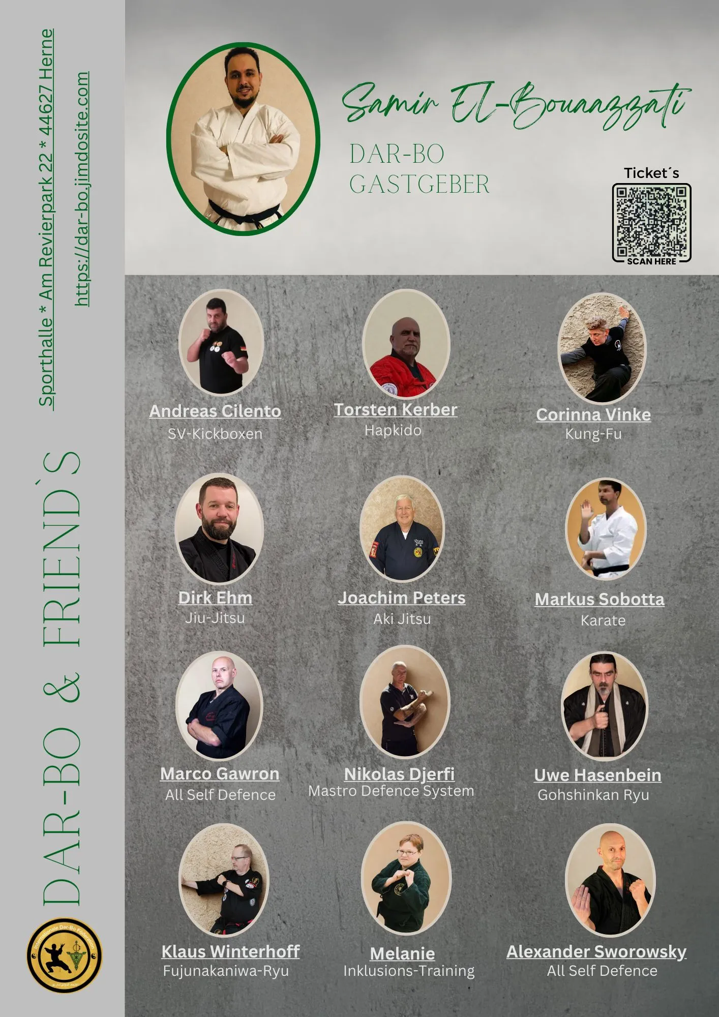 Kampfkunst für Vielfalt - Dar-Bo & Friends am 13 Juni 2026 in Herne - Trainer Kampfkunst für Vielfalt - Dar-Bo & Friends am 13 Juni 2026 in Herne - Trainer