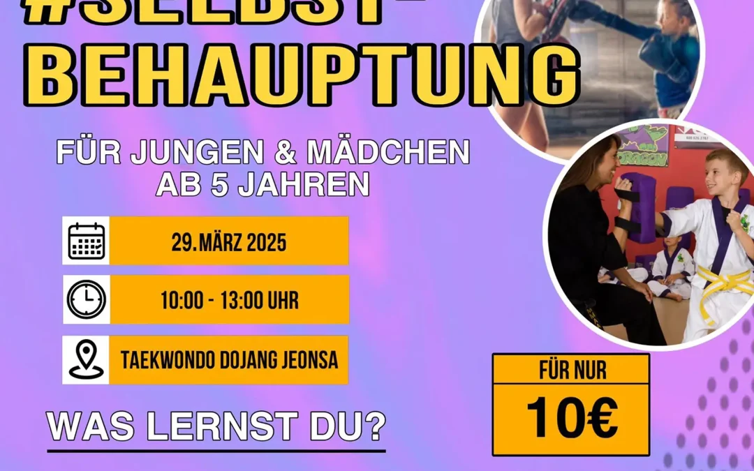 Selbstbehauptungslehrgang des TuSpo Dahlhausen 1883 e.V. – Taekwondo Dojang Jeonsa am 29. März 2025
